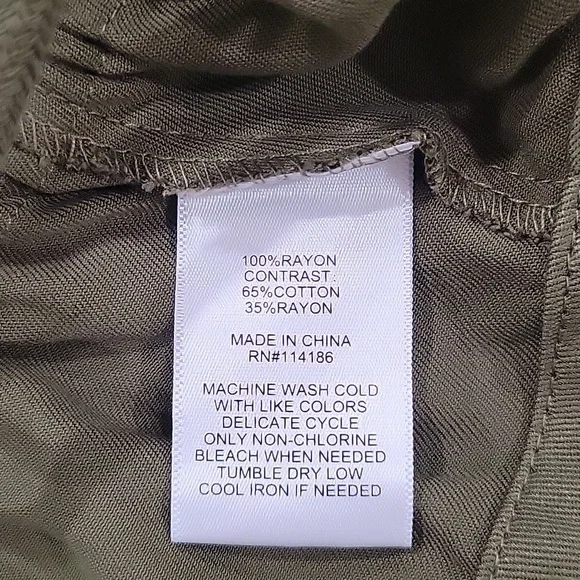 Frye & Co Green Lightweight Open Front Utility Style Jacket - Picture 13 of 14